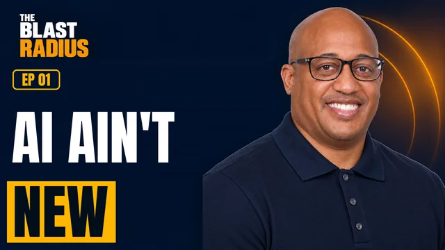 Episode 1 thumbnail: AI Ain't New, with host Quinn Vidal.